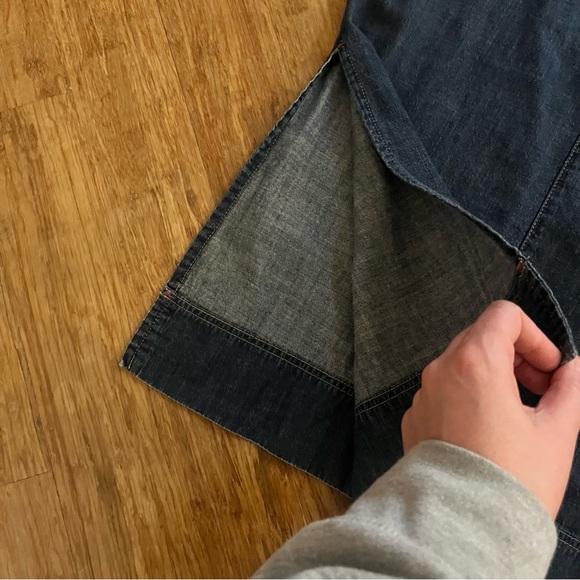 Mavi Y2K 90s Drawstring Waist Denim Maxi Skirt,Sz S - Picture 9 of 9